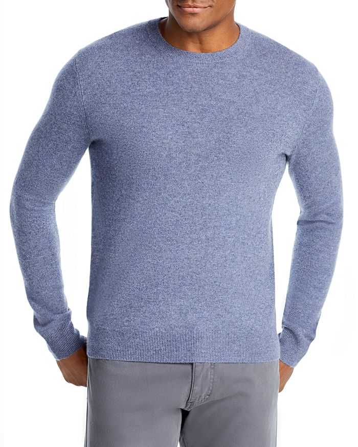 The Men's Store At Bloomingdale's Cashmere Crewneck Sweater - 100% Exclusive In Light Steel Blue