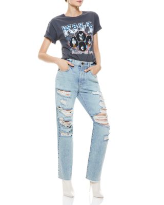 alice and olivia ripped jeans