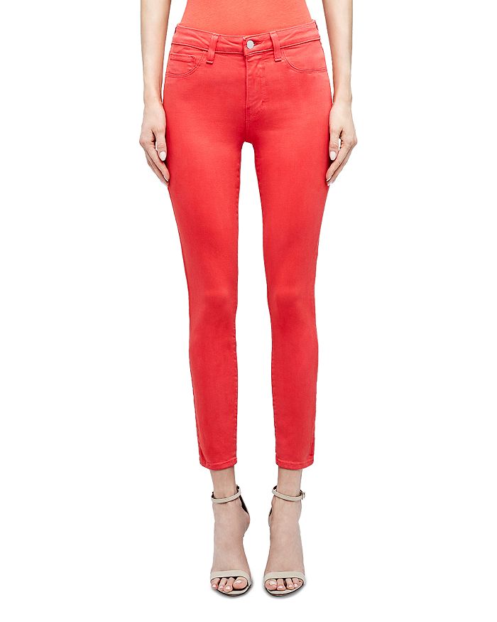 L Agence L'agence Margot Cropped Jeans In Hibiscus