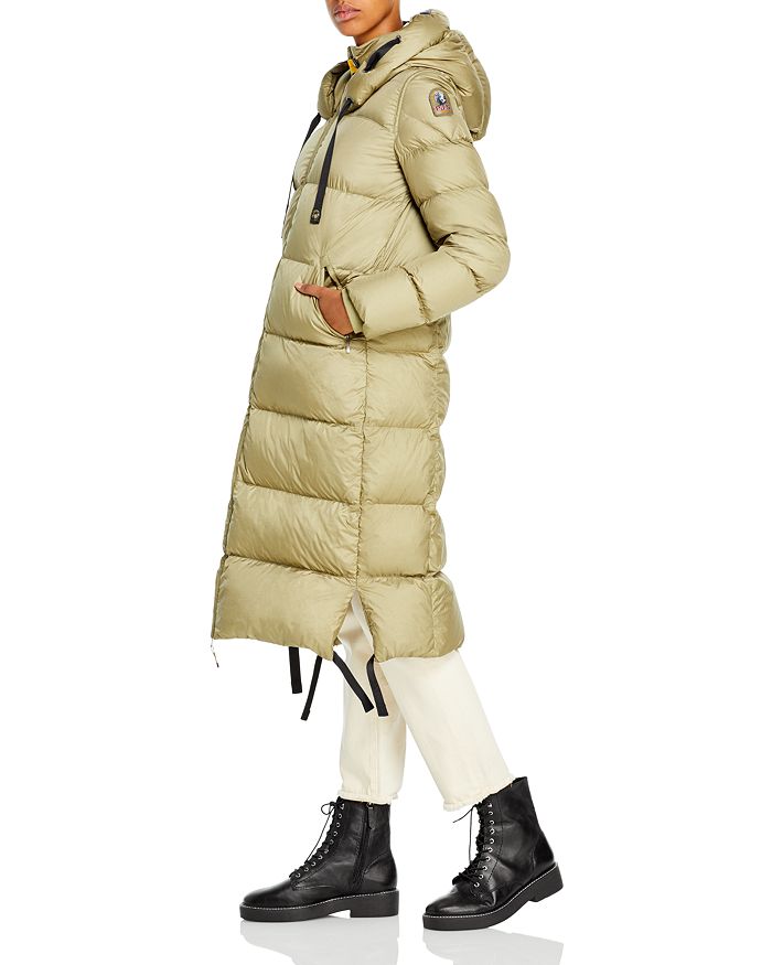 Shop Parajumpers Panda Hooded Down Coat In Dried Herb