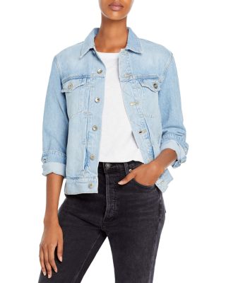 rag & bone suede trucker jacket