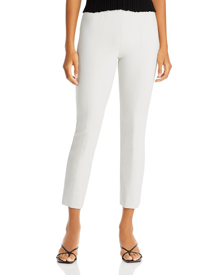 Vince Stitch Front Seam Legging Trousers In Gesso