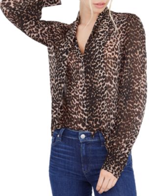 PAIGE Cleobelle Leopard Print Silk 