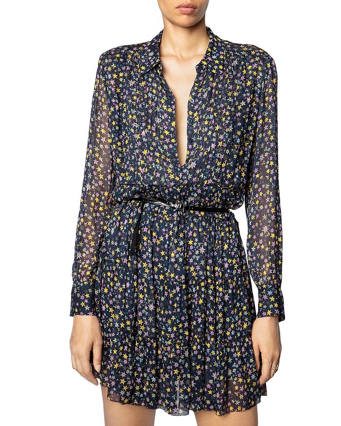 Zadig & Voltaire Rapidy Printed Pleated Dress | Bloomingdale's