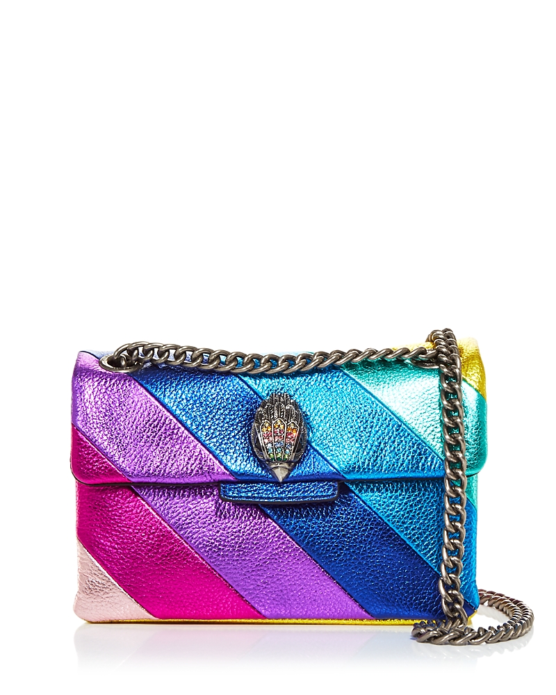 Kurt Geiger London Mini Kensington Leather Crossbody Bag In Metallic Multi