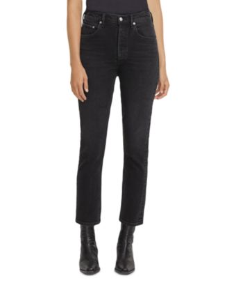 AGOLDE Riley High Rise Cropped Straight Leg Jeans in Panoramic ...