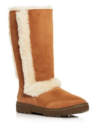 Cozy Boots with lining in chestnut/monogram brown - 6.5 (US