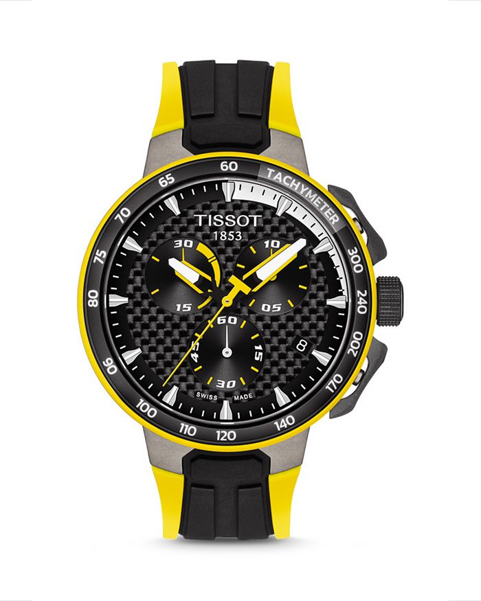 Tissot T Race Cycling Chronograph 44 5mm In Black Carbon Modesens