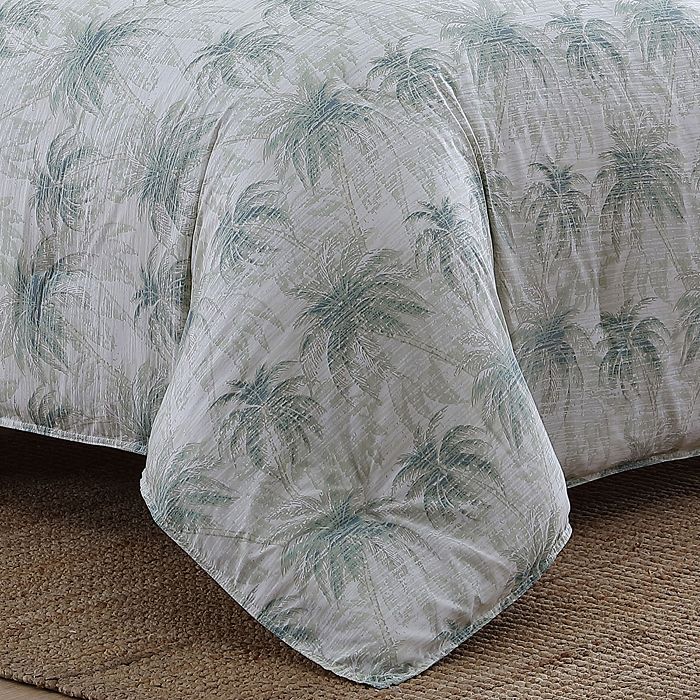 Tommy Bahama Distressed Palm Green Full/queen Comforter Set In Dark Green ModeSens