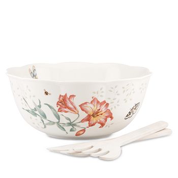 Lenox - Butterfly Meadow Salad Bowl and Server Set