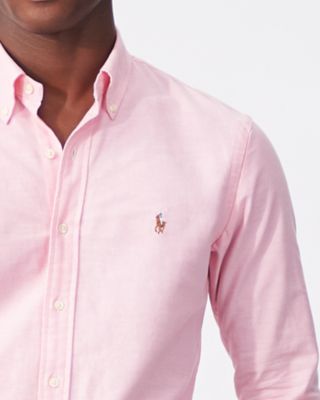 Classic Fit Long Sleeve Cotton Oxford Button Down Shirt