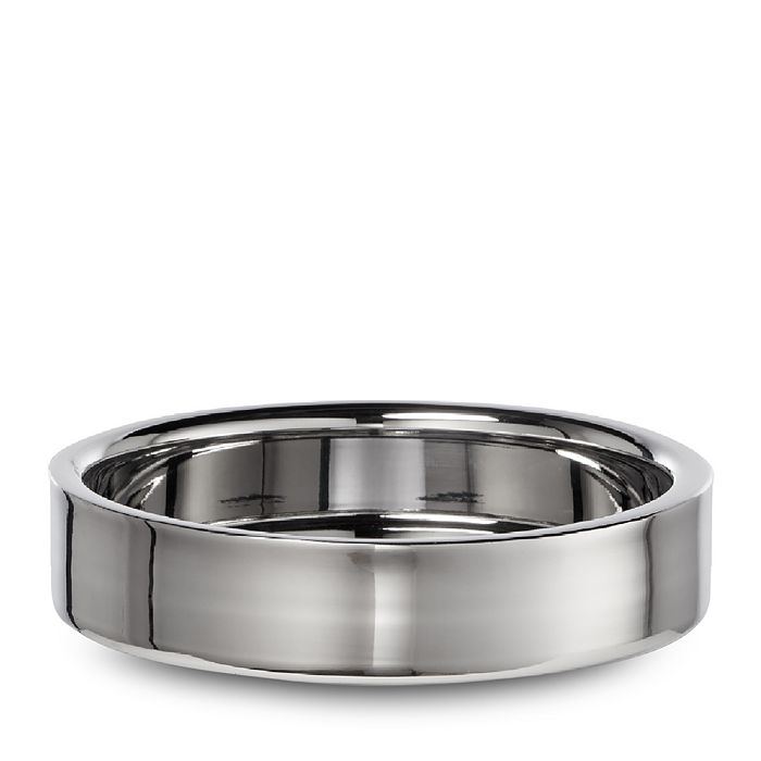 Roselli Modern Round Soap Dish In Silver