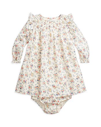 Ralph Lauren Girls' Floral Print Smocked Dress - Baby | Bloomingdale's