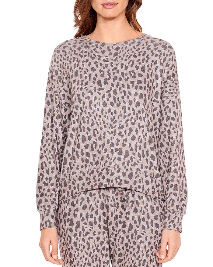 Sundry Leopard Print Sweatshirt Bloomingdale s