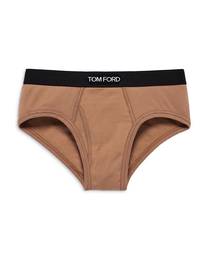 Tom Ford Cotton Blend Briefs In Nude 3