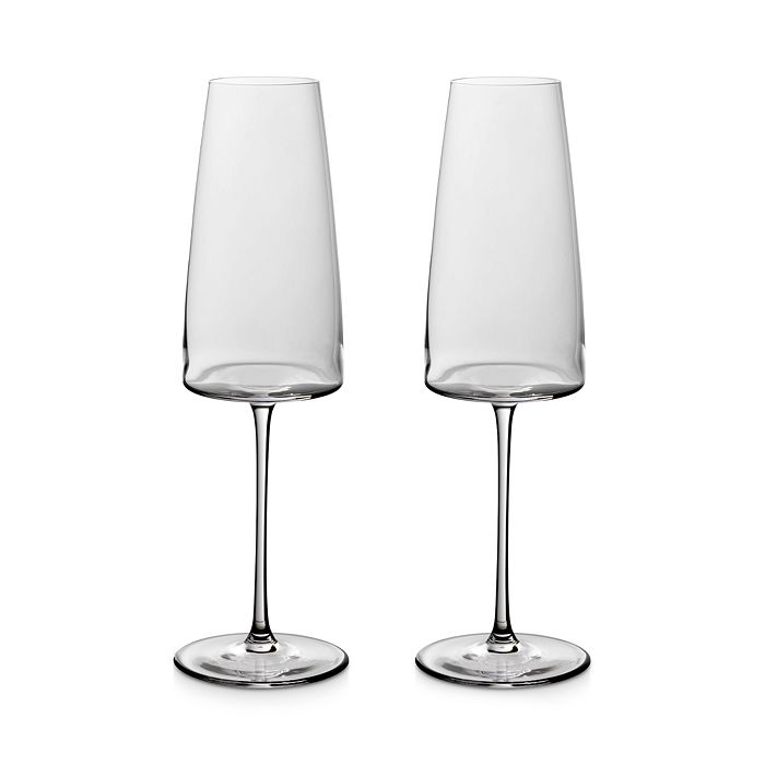 VILLEROY & BOCH METRO CHIC CHAMPAGNE FLUTES, SET OF 2,38018135