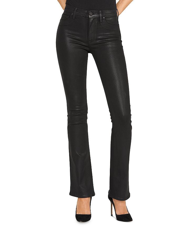 HUDSON BOOTCUT JEANS IN NOIR COATED,WH147GWF