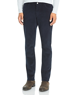 Michael Kors Parker Stretch Slim Fit Corduroy Pants In Dark Midnight