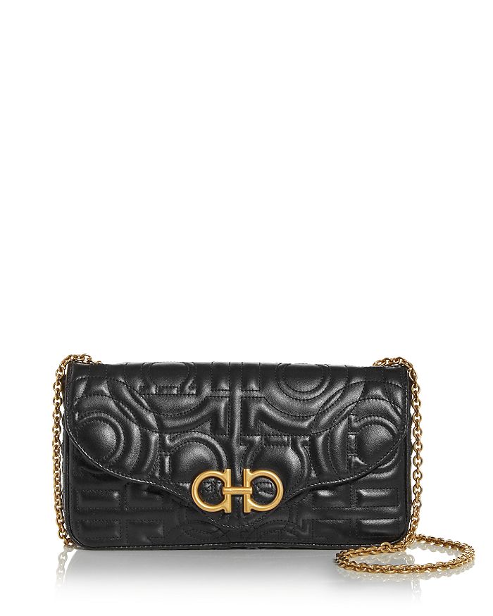 Mufasa Gancini Quilted Leather Crossbody