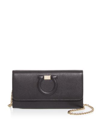 Gancini City Leather Chain Wallet