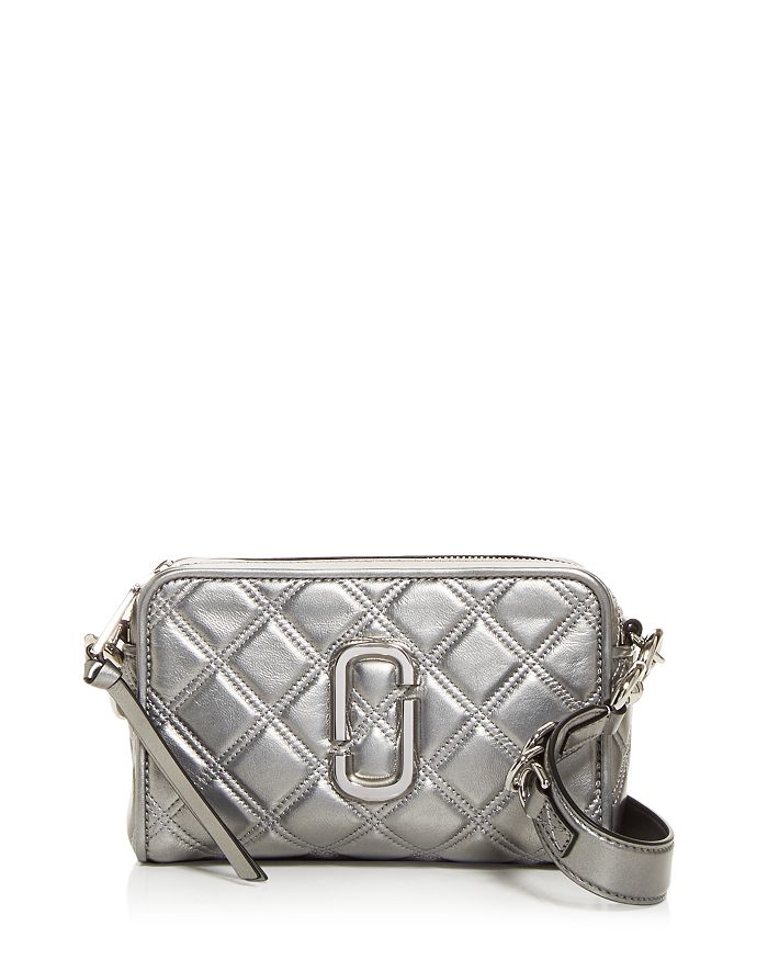 Marc Jacobs The Softshot Quilted Leather Crossbody In Silver | ModeSens
