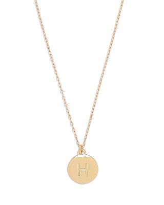 Mini Initial Pendant Necklace, 17"-20"