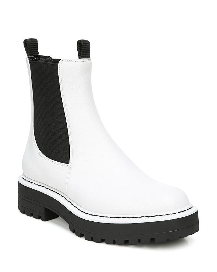 Sam Edelman Laguna Waterproof Lug Sole Chelsea Boot In White