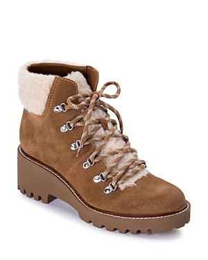 Hanley booties in dark saddle suede Clearance