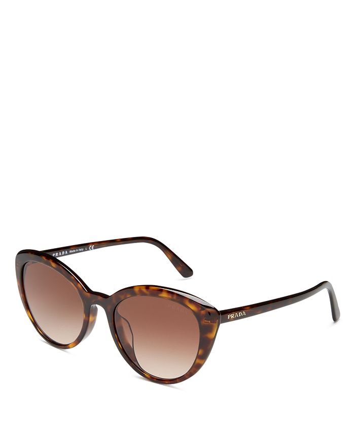 Shop Prada Cat Eye Sunglasses, 54mm In Havana/brown Gradient