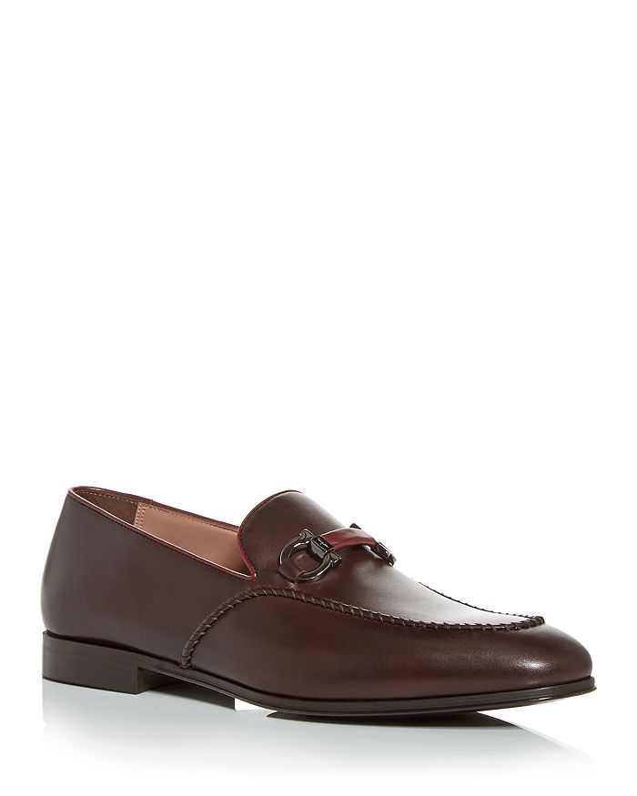 salvatore ferragamo trifoglio patent gancini horsebit loafers