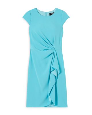 satin sheath dress