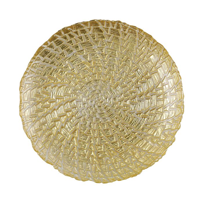 Shop Vietri Rufolo Glass Gold Crocodile Salad Plate