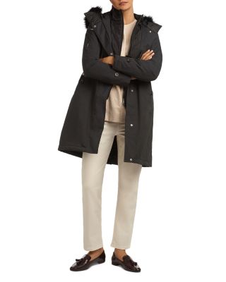 Barbour Braan Faux Fur Trim Hooded Coat Bloomingdale's