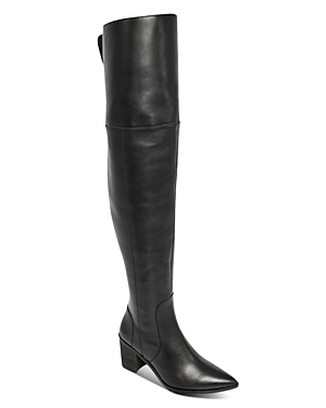 Charles David Women's Elda Pointed Toe Over The Knee Boots In Black-le