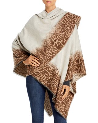 FRAAS - Ombre Animal Border Ruana - Exclusive