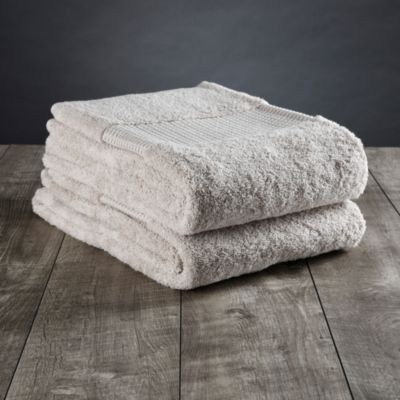 Organic Cotton Bath Towels, Set of 2