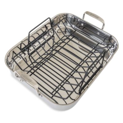 16&amp;quot; 3-Ply Roasting Pan with Rack &amp; Carving Set