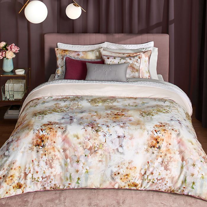 Rue Floral Cotton Bedskirt Duvet Cover Set – Qbedding