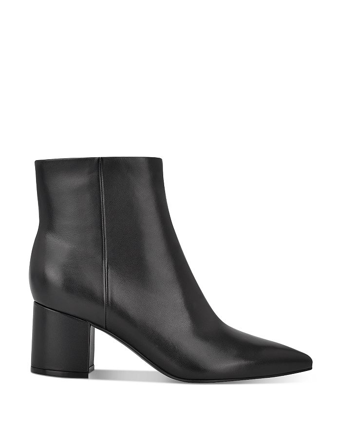 Shop Marc Fisher Ltd Women's Jarli High Heel Booties In Black Leather