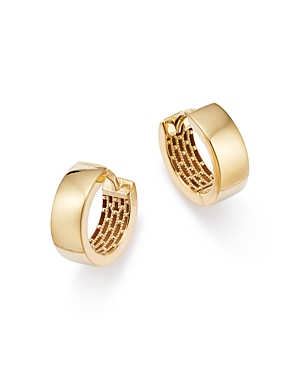 Bloomingdale’s Made in Italy Huggie Hoop Earrings in 14K Yellow Gold - 100% Exclusive