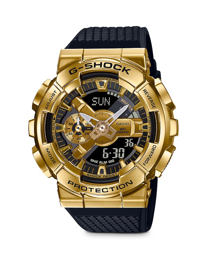 G-shock Analog-digital Watch, 33.7mm In Gold