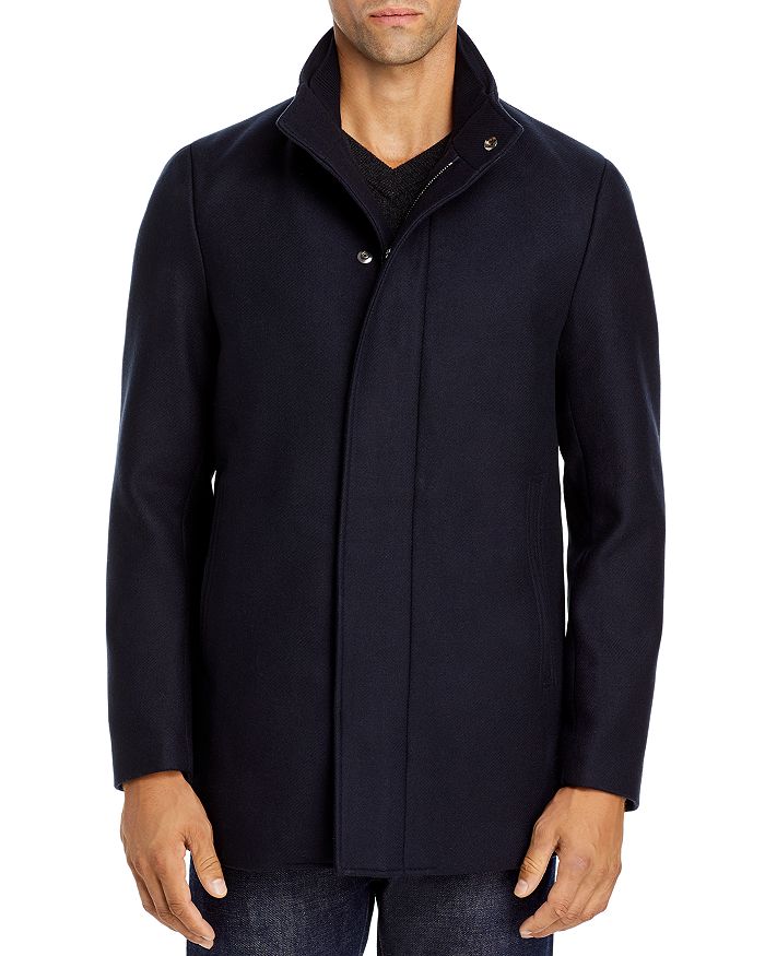 Theory Clarence Traceable Wool Blend Melton Coat | Bloomingdale's