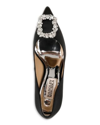 Women's Cher Crystal Buckle Pumps