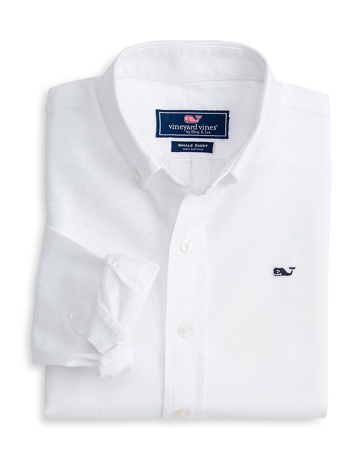 Vineyard Vines Boys' Cotton Oxford Whale Shirt - Little Kid, Big Kid