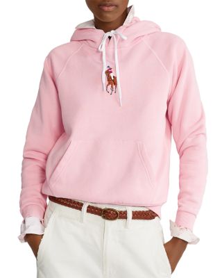 ralph lauren pink pony fleece hoodie