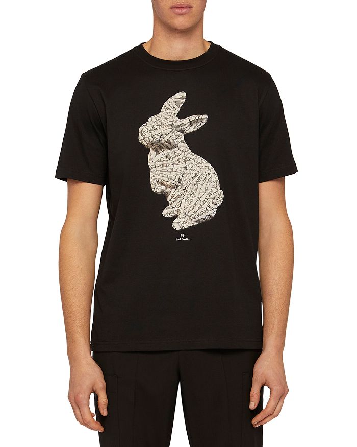 PS BY PAUL SMITH RABBIT BONES COTTON GRAPHIC TEE,M2R-011R-EP2144