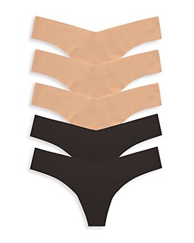 Commando Thong With Crystals CT14 in Beige