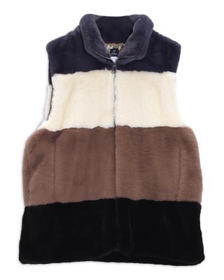 echo faux fur vest