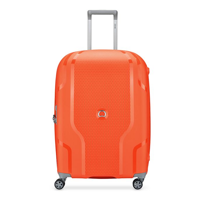 Delsey Clavel 25 Expandable Spinner Upright Suitcase In Orange