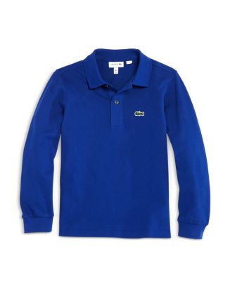 Lacoste Boy Long Sleeve Classic Solid Pique Polo